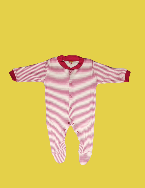 3-in-1 Full Sleeve Rompers Combo (3–6 Months) – Soft Cotton Footed Sleepsuits