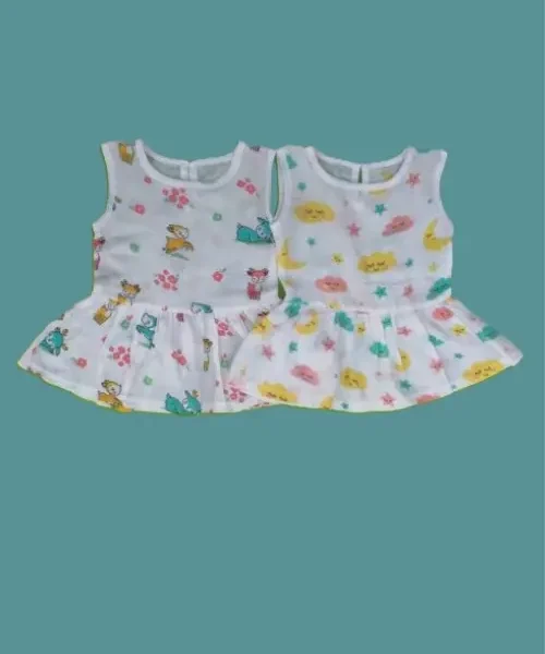 ✨ Playful Prints Baby Frock Combo Set✨