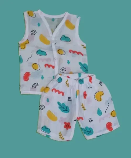 Unique Soft & Playful Cotton Co-Ord set For  6 TO 12  Months