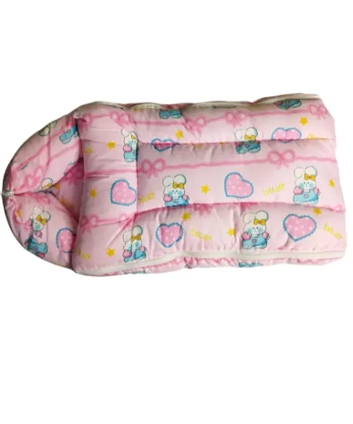 Pink Cartoon Soft & Cozy Baby Sleeping Bed for newborn babies